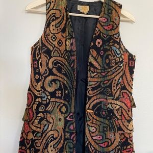 JOHN MEYER AT NORWICH Vintage 70's Paisley Vest